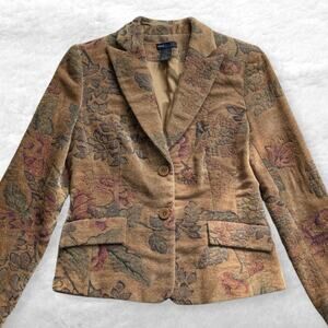 Grace elements floral brocade blazer